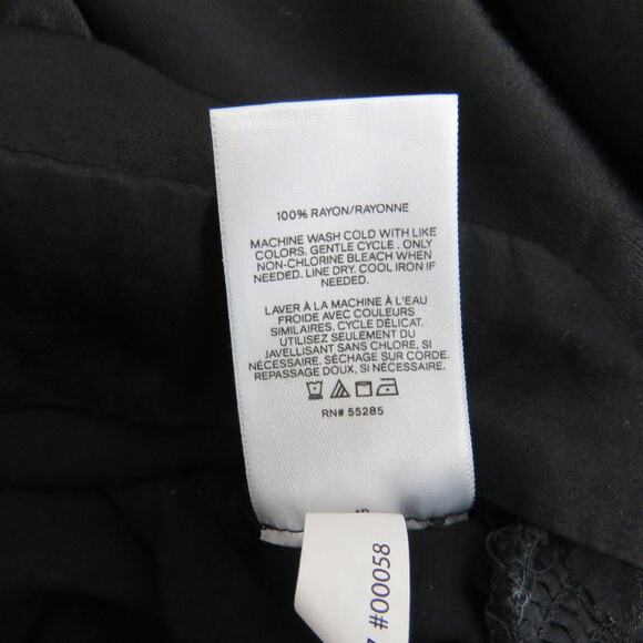 Express Black Tie Front Crop Top Satin Butterfly Top Cute Medium - Picture 8 of 10